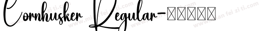 Cornhusker Regular字体转换